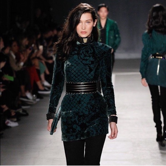 Balmain Handbags - Balmain small suede and leather clutch